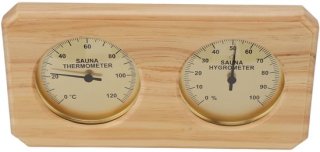 Houten sauna thermometer en hygrometer review