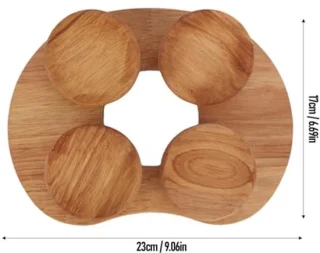Houten saunahoofdkussen
