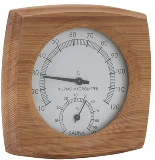 Houten saunahygrometer