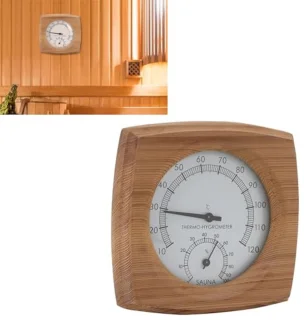 Houten saunahygrometer