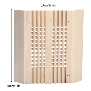 Houten saunalampenkap voor wandmontage