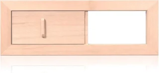Houten ventilatiegrille voor sauna en stoomcabine