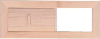 Houten ventilatierooster voor sauna en stoomkamer