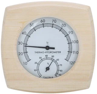 Hygrothermograph thermometer/hygrometer voor sauna