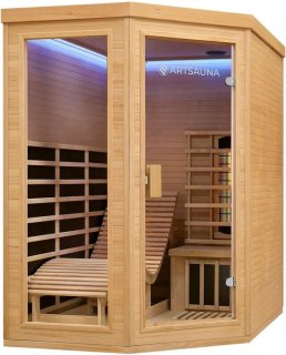 Compacte wellness: Infraroodcabine 2-persoons Hemlock