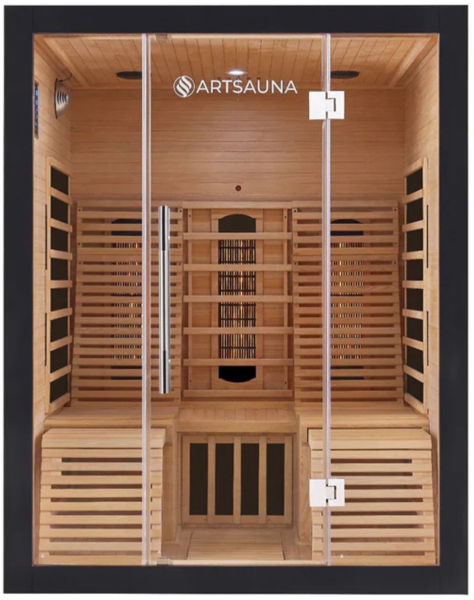 De Infraroodcabine Helsinki 150x150 Zwart in één oogopslag