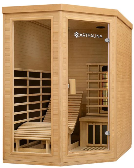 Infraroodcabine Kolding 130x190x190 cm 2 Personen review