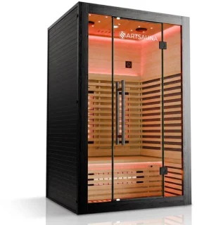 Infraroodcabine Trondheim 120, 2 personen, zwart