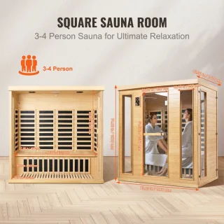 Infraroodsauna Hemlock Saunacabine 3-4 Personen