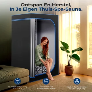Infraroodsauna Tent 90x90x180 cm Zwart
