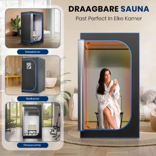 Infraroodsauna Tent 90x90x180 cm Zwart