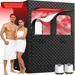 Infraroodsauna voor 2 personen - zwart
