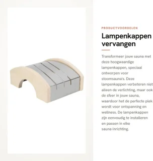 Inovra lampenkappen voor sauna