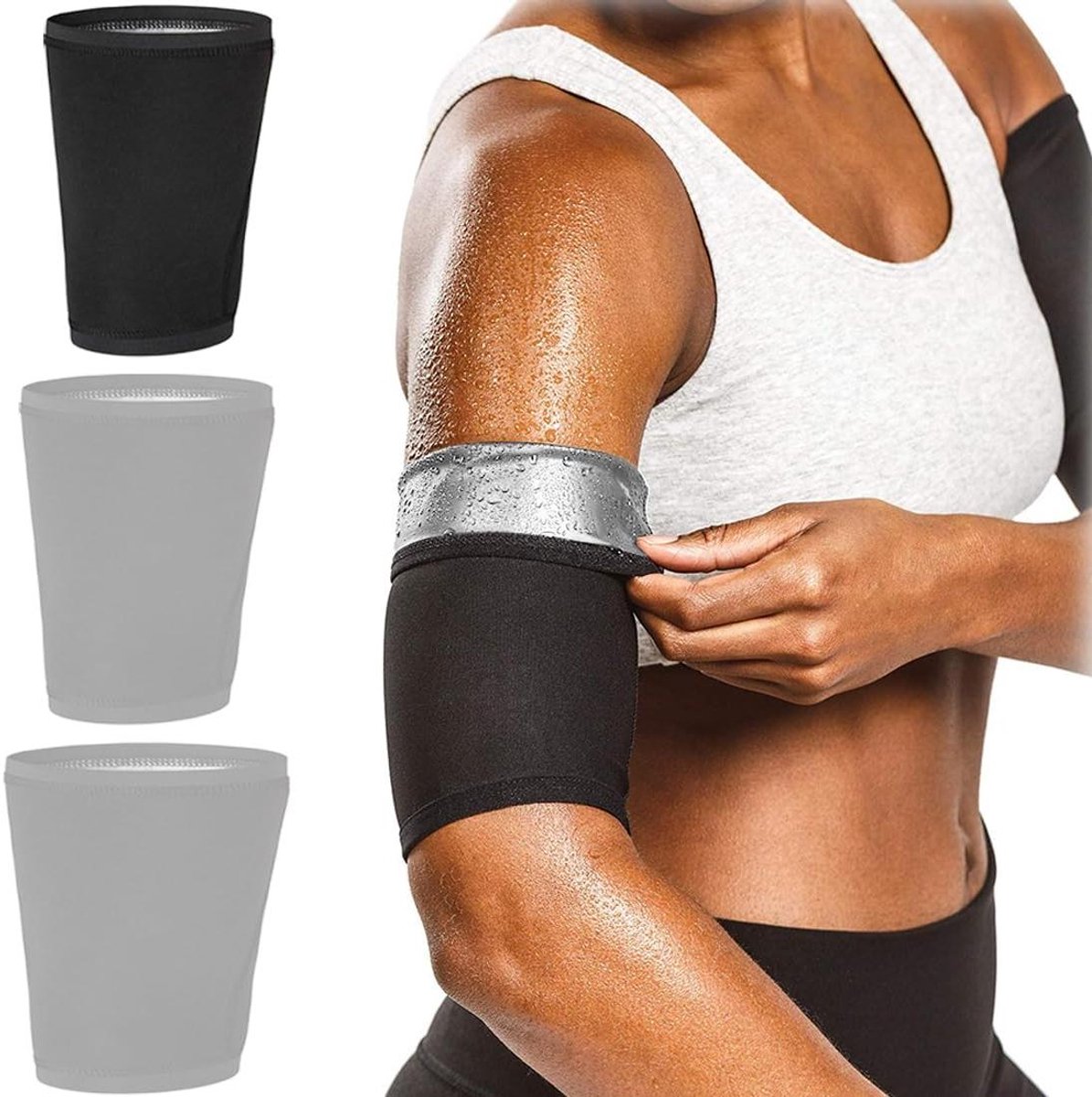 De Inovra Zweetarmbanden Set S/M 2 Stuks in één oogopslag