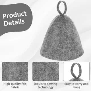 JGS Premium 2-pack Vilten Saunahoed Dames en Heren