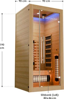 Juskys Kiruna 90 Premium Infraroodsauna