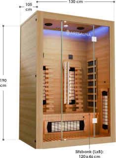 Juskys Sauna Kiruna 130 Premium Infraroodkabine