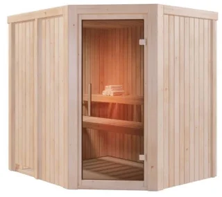 Karibu Lilja Binnensauna Hoekingang
