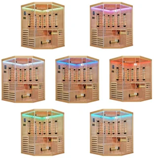 Kiruna infraroodcabine 150x150-200cm 3 persoons