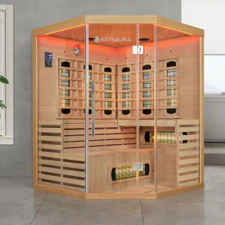 Kiruna infraroodcabine 150x150-200cm 3 persoons