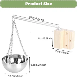 Kruidenschaal en verdamperschaal van roestvrij staal - Saunaaccessoire