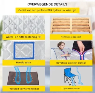 Luxe Draagbare Infrarood Mobiele Sauna 220V