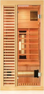 MARA Infraroodcabine 1-persoons Hemlock Bruin 90x90x190 cm