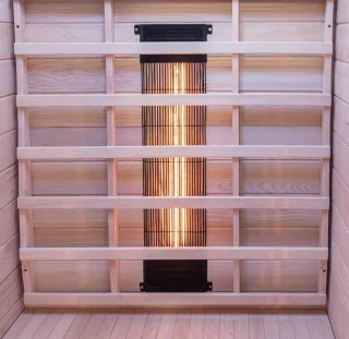 MARA Infraroodcabine 1-persoons Hemlock Bruin 90x90x190 cm