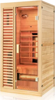 MARA Infraroodcabine 1-persoons Hemlock Bruin 90x90x190 cm