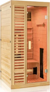 MARA Infraroodcabine 1-persoons Hemlock Bruin 90x90x190 cm
