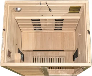 MARA Infraroodcabine 1/2 personen Hemlock Dennenhout Bruin