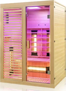 MARA Infraroodcabine 1/2 personen Hemlock Dennenhout Bruin
