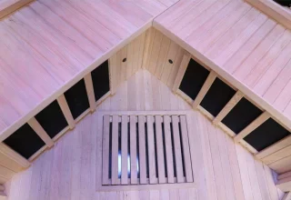 MARA Infraroodcabine 2/4 personen Hemlock 140x140x190 cm