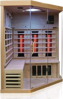 MARA Infraroodcabine 2/4 personen Hemlock 140x140x190 cm