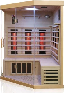 MARA Infraroodcabine 2/4 personen Hemlock 140x140x190 cm