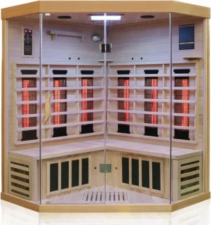 MARA Infraroodcabine 2/4 personen Hemlock 140x140x190 cm