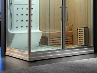 Mawialux Pico sauna en stoomcabine glans wit 220x120x220 cm