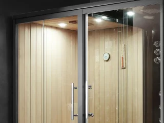 Mawialux Pico Sauna en Stoomcabine Glans Zwart 220x120x220cm