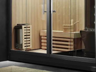 Mawialux Pico Sauna en Stoomcabine Glans Zwart 220x120x220cm