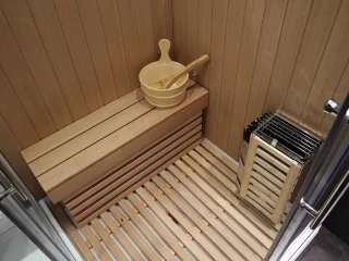 Mawialux Pico Sauna stoomcabine Glans zwart 220x120x220cm