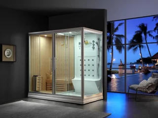 Mawialux STSAUWR sauna stoomcabine glans wit 220x160x220cm