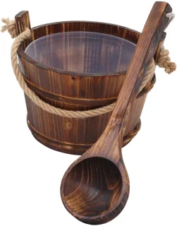 MCW Saunacuip B26 Dennehout 3,5L Donkerbruin