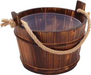 MCW Saunacuip B26 Dennehout 3,5L Donkerbruin