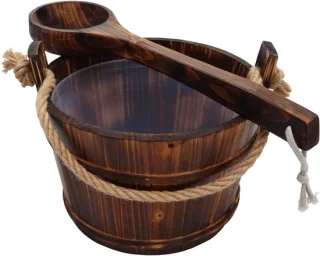 MCW Saunacuip B26 Dennehout 3,5L Donkerbruin