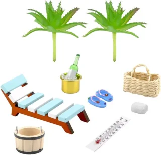 Miniatuursauna accessoireset, 11-delig