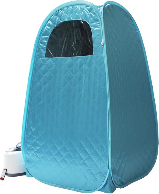 Mobiele Sauna Blauw 100x80x170cm review