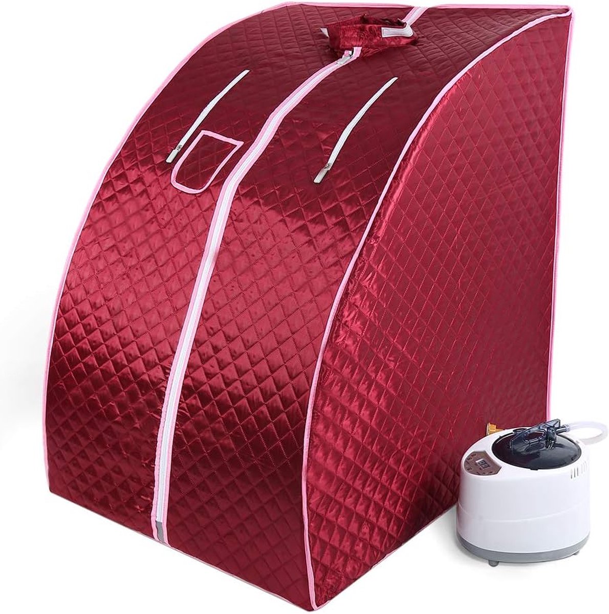 De Mobiele Sauna Rood 76x88x99cm in één oogopslag