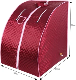 Mobiele Sauna Rood 76x88x99cm