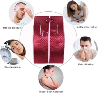 Mobiele Sauna Rood 76x88x99cm