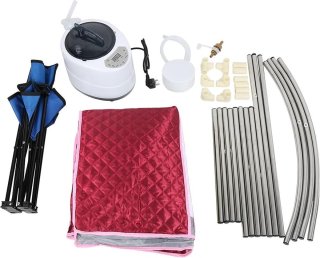 Mobiele Sauna Rood 76x88x99cm